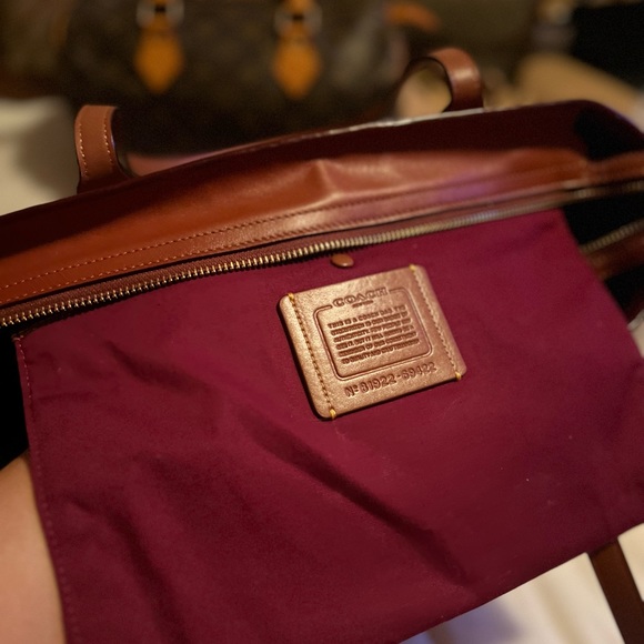 Coach Brown and Tan Tote Bag - Picture 6 of 12